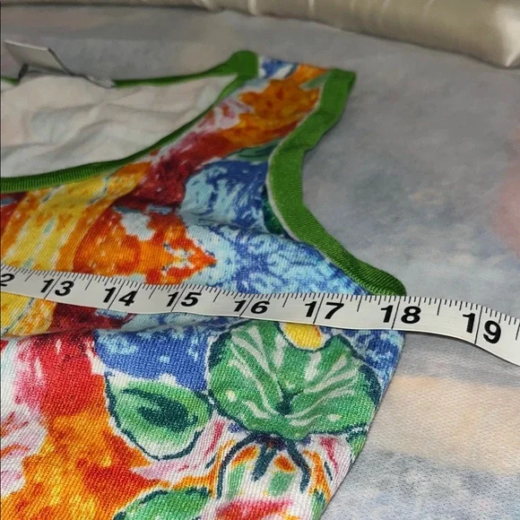 Peter Nygard Multicolor Patterned Tank Top size Medium summer party tank - Picture 4 of 7